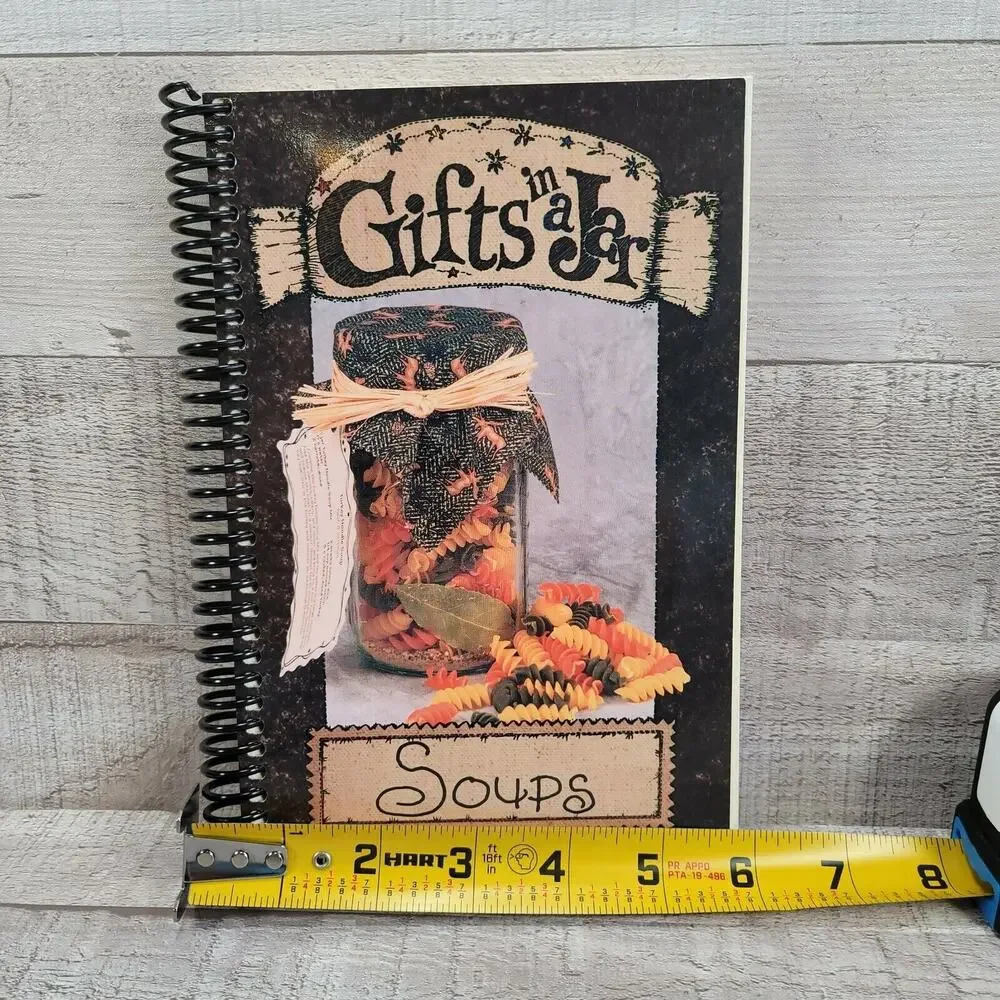 Mason Jar Recipe Book Gifts in a Jar Create Soup Mix Winter Holiday Gifts
